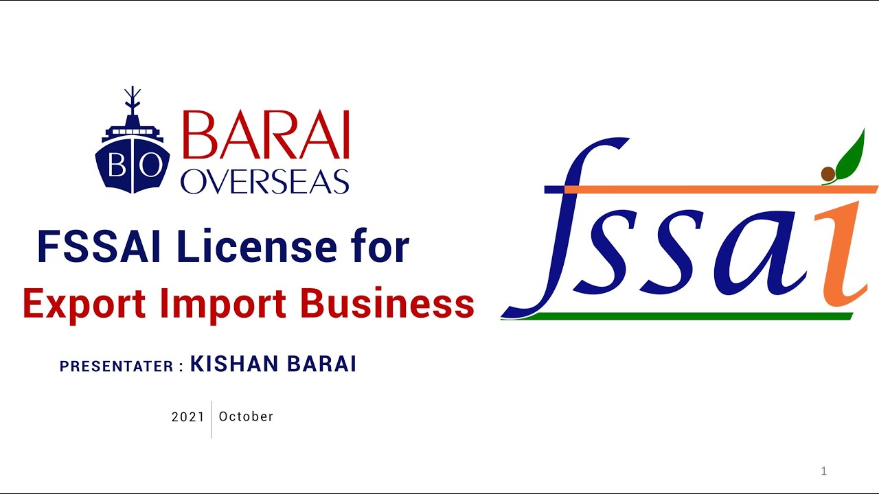 How Exporter can get FSSAI License ? - A to Z Procedure for Manufacture & Merchant Exporter/Importer
