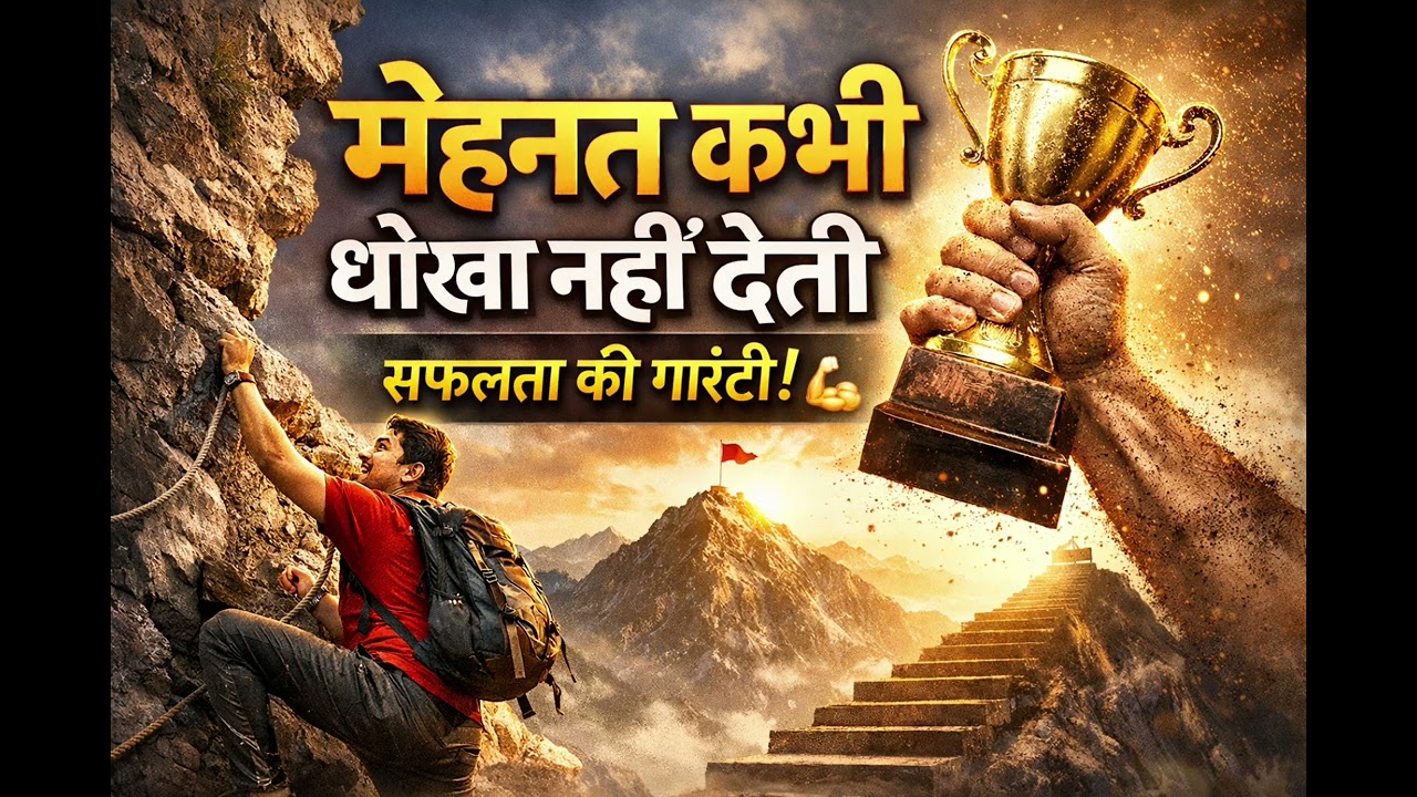 मेहनत कभी धोखा नहीं देती | Success Motivational Video in Hindi