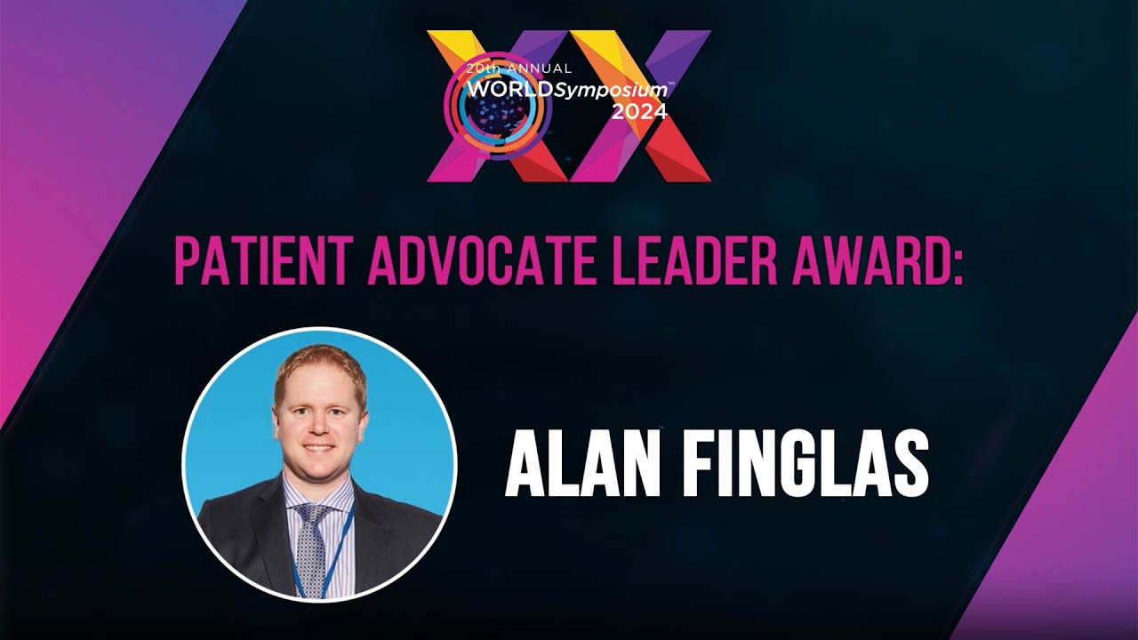 Alan Finglas, WORLDSymposium 2024 Patient Advocate Leader Award Recipient