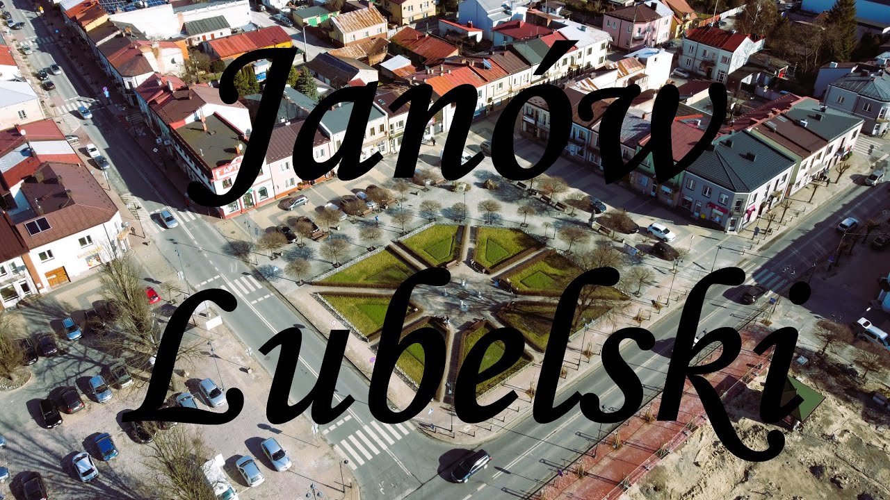 Janów Lubelski i Zalew Janowski z drona DJI 4k Janów Lubelski i Zalew Janowski z lotu ptaka DJI 4k