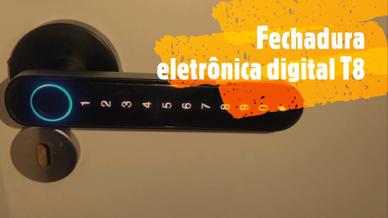 Como instalar fechadura eletrônica digital T8.