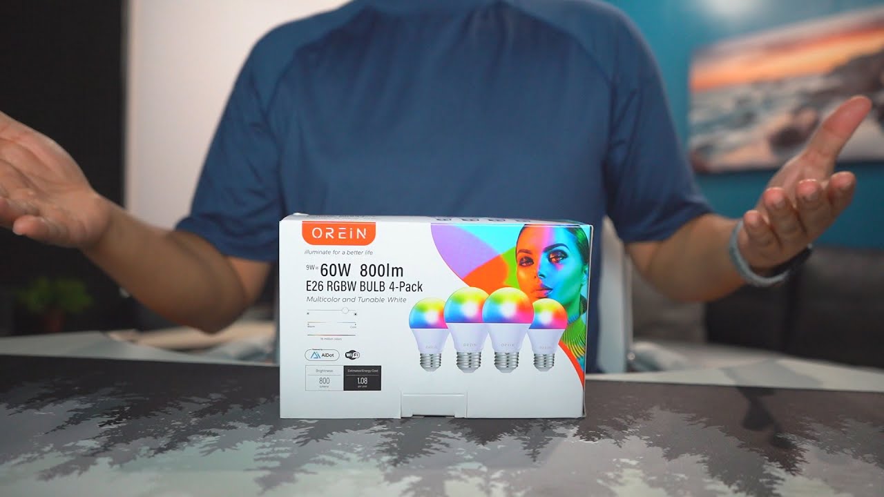 Orein: Smart WiFi Light Bulbs - LED RGB 4 Pack