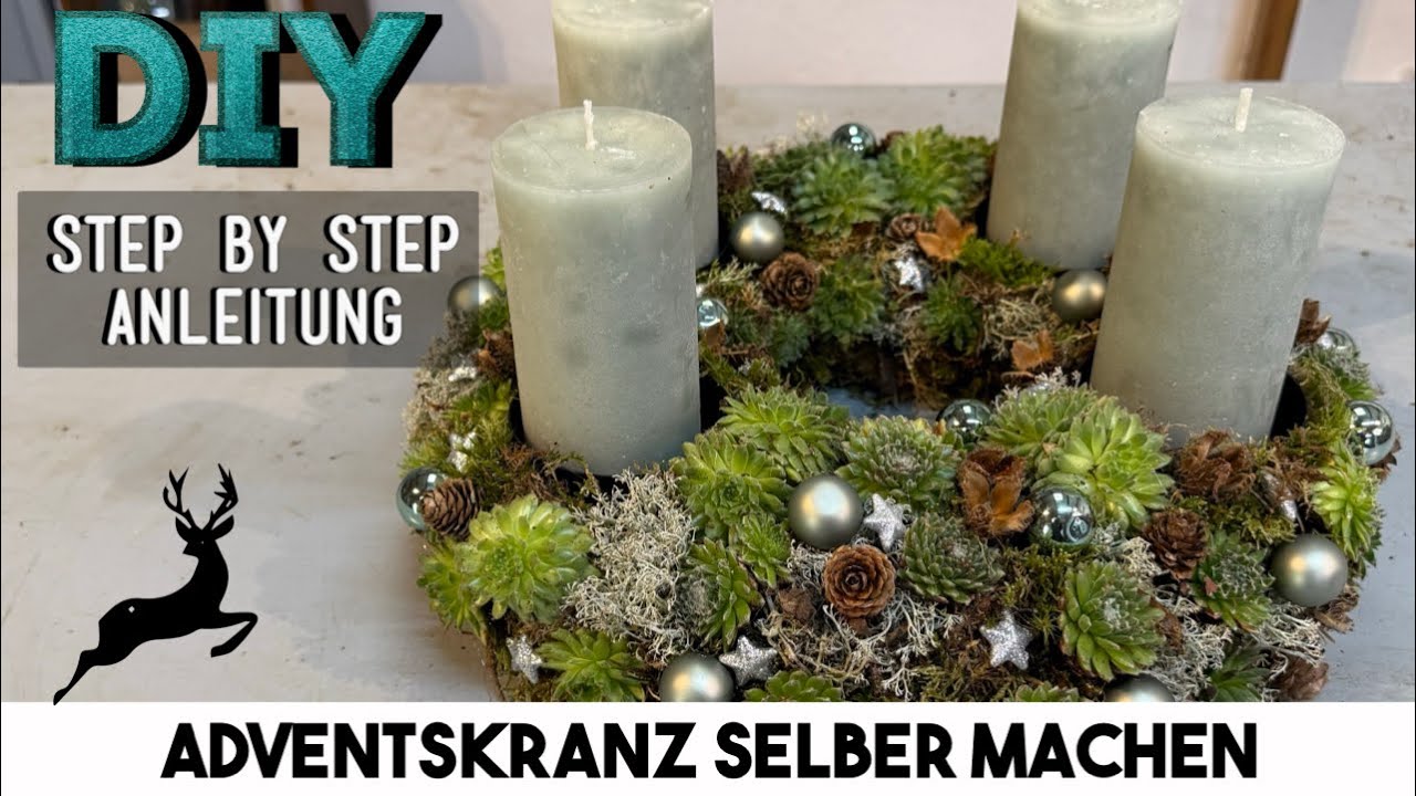 Der lebendige Adventskranz | Sukkulenten ADVENTSKRANZ 