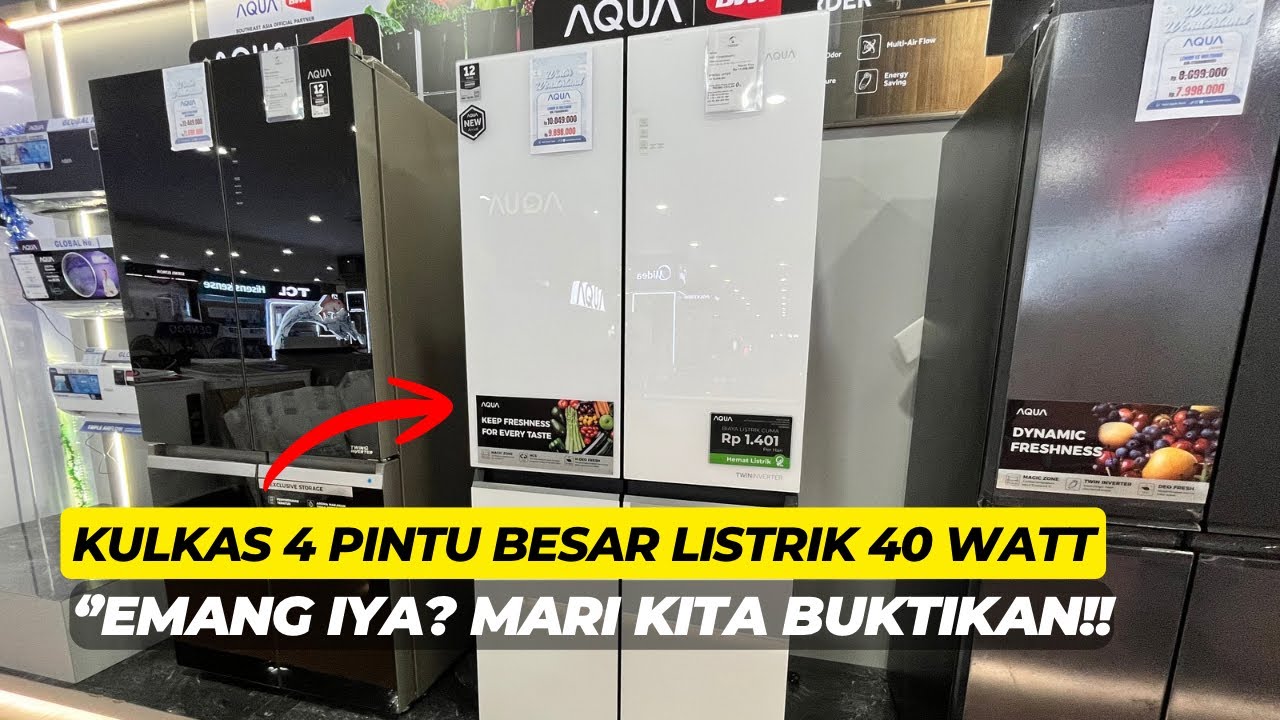 &ldquo;Kulkas Besar 4 Pintu, Tapi Irit! Review AQUA TTD546RBGWT 2025&rdquo;