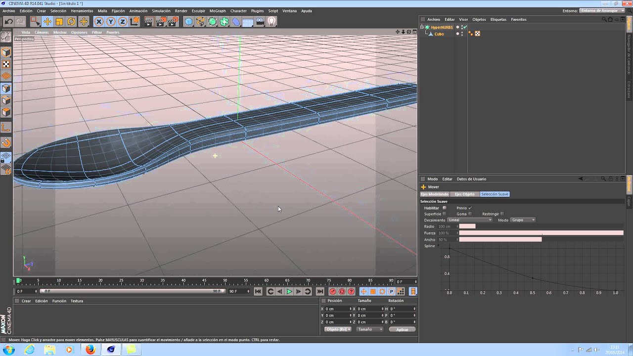 MODELADO CUCHARA Cinema 4d tutorial