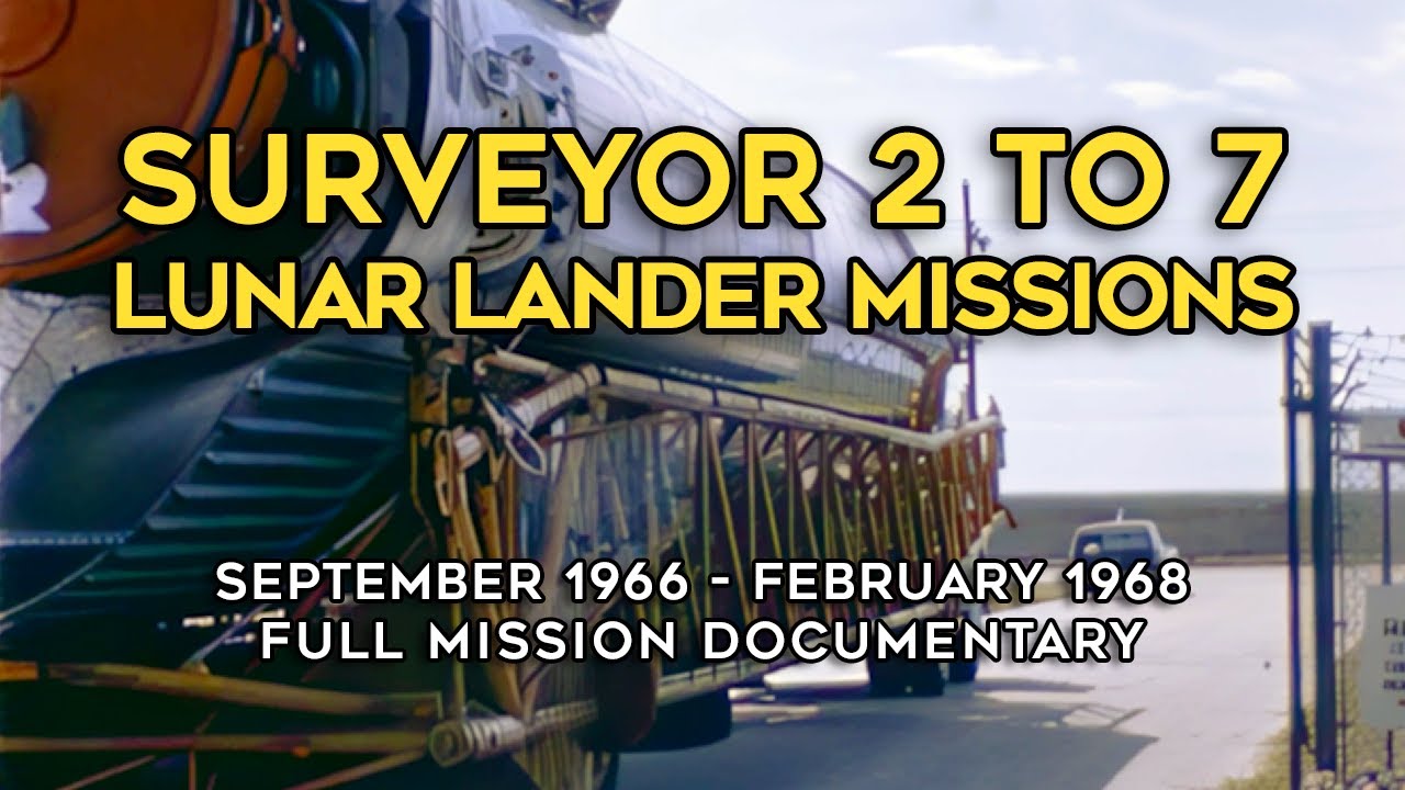 Surveyor 2 to 7 Moon Landers - Atlas-Centaur, Pictures, Launch, Lunar Lander Mission, Audio, HD