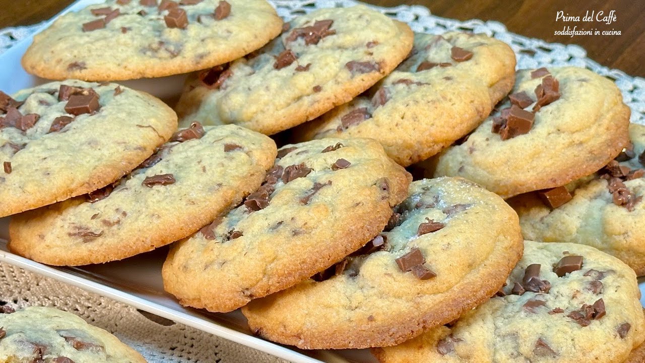 🍪CRUMBLE COOKIES con Pezzi di Cioccolato 🍫 RICETTA BASE-Cookies Chocolate Cips-Biscotti Americani