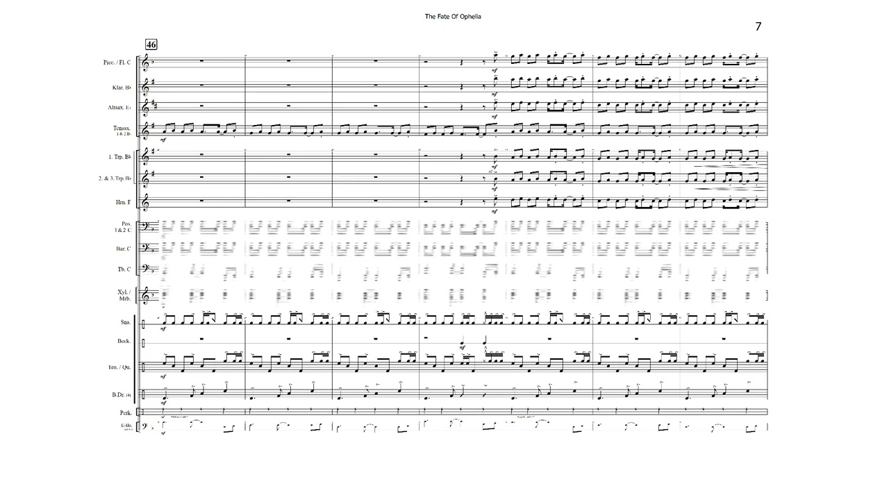 THE FATE OF OPHELIA | für Marching Band | 'Taylor Swift' 