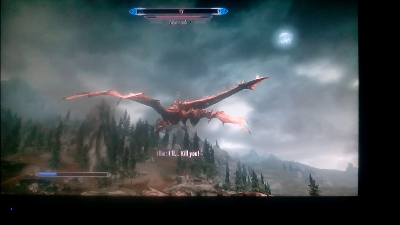 Skyrim flying dragon bug