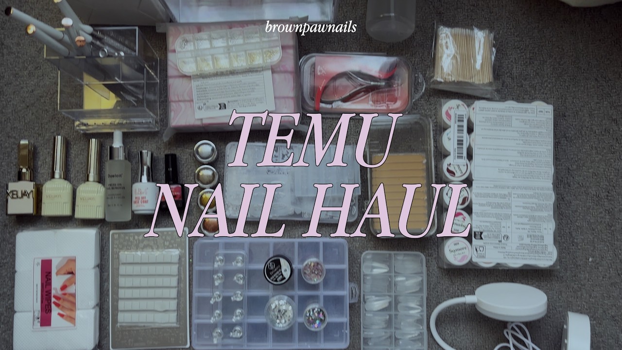 TEMU NAIL HAUL ☆･:* 🎀 $90 (￥14,000+)