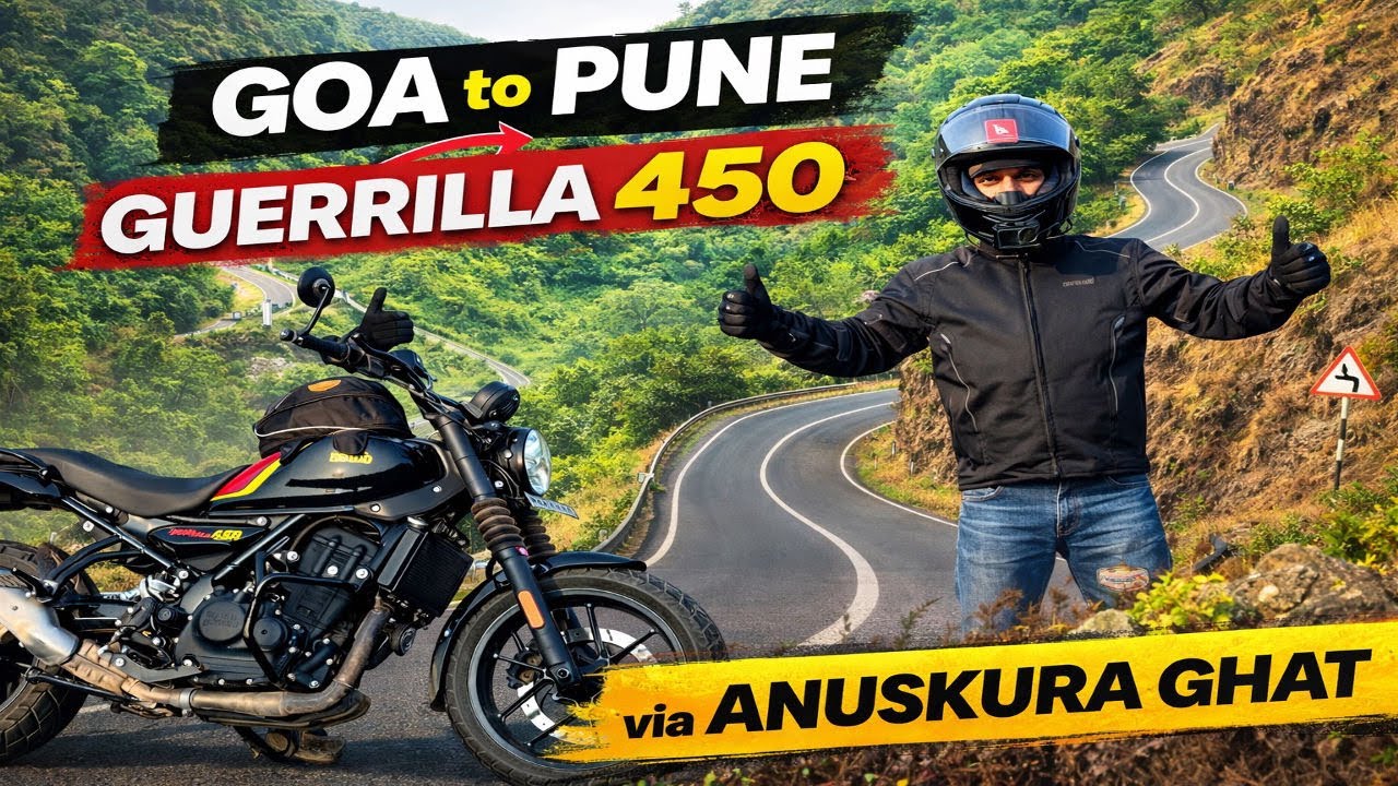 Longest Ride with Pillion on Guerrilla 450 😈 | Goa to Pune Ride | Non-Stop 450km 🔥