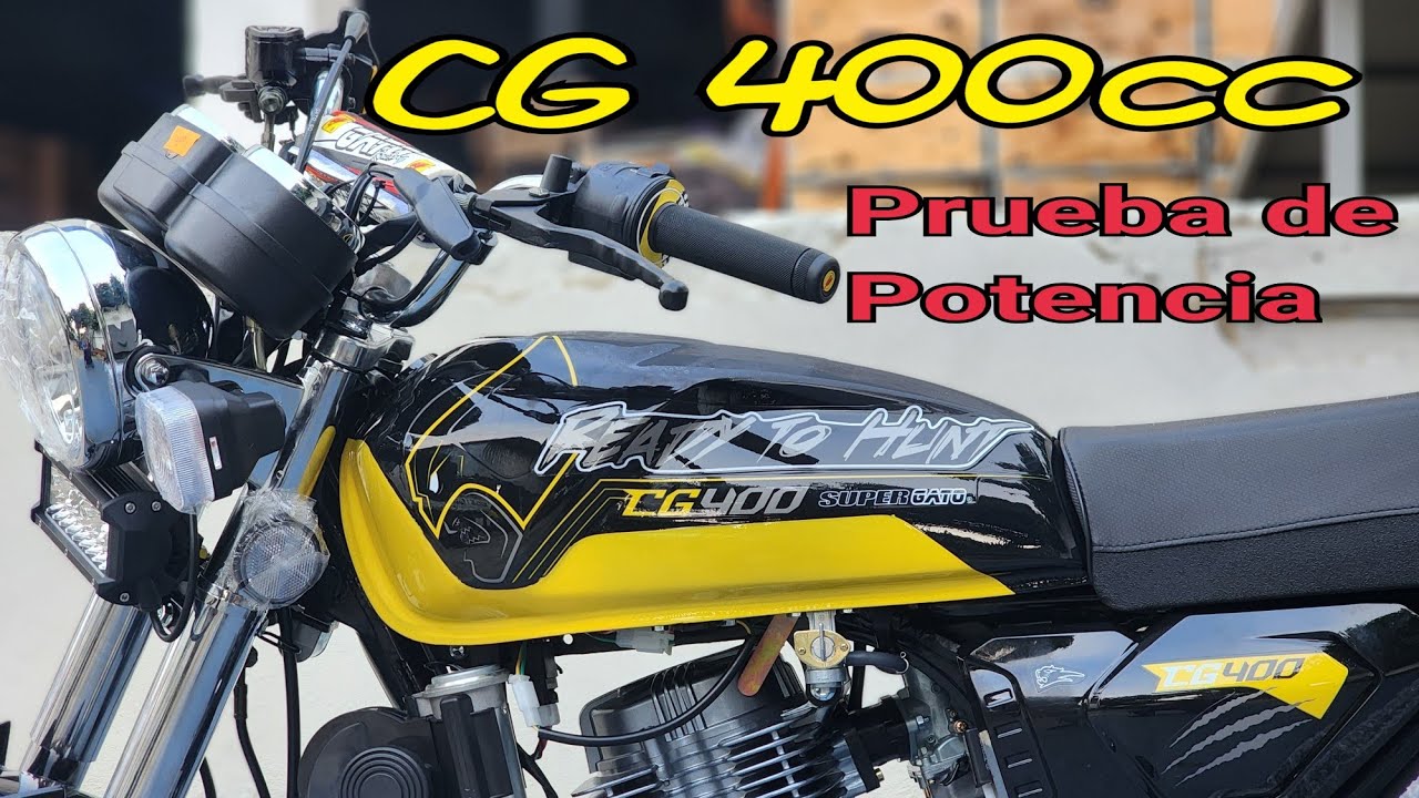 Probando el pista CG 400cc Super Gato