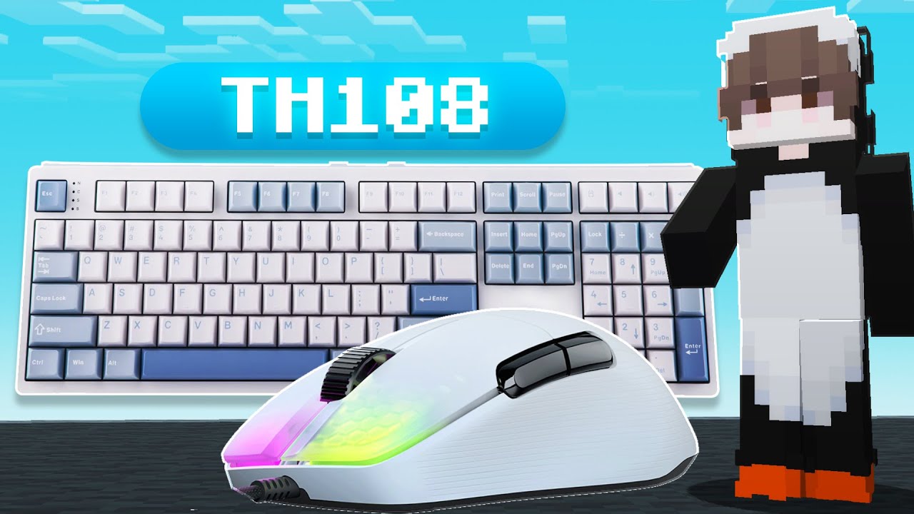 Epomaker th108 Review + Keyboard & Mouse ASMR | Hypixel Bedwars