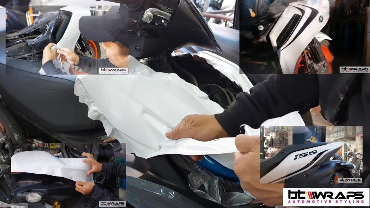 Aerox full wrap @btwraps | #wrapping #modified #yamaha #aerox #yamahaaerox #yamahaaerox155
