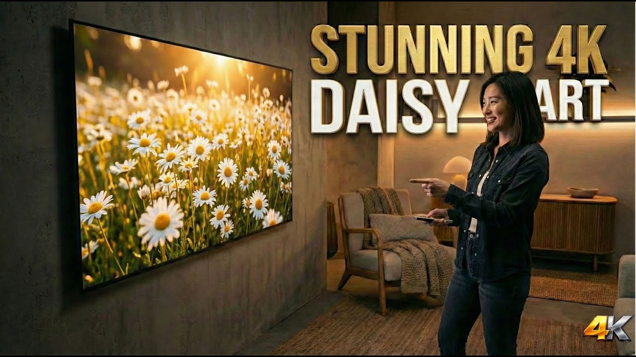 The Simple Beauty of Daisies | 4K Relaxing Flower Time-lapse & Peace