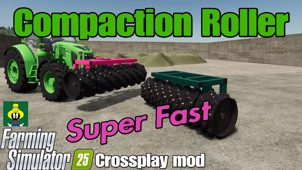 Уплотнительный каток / Мод для кроссплатформенной игры FS25