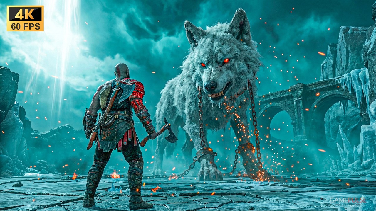 God of War Ragnarok | Битва Кратоса против Гарма | 4K Ultra HD 60FPS