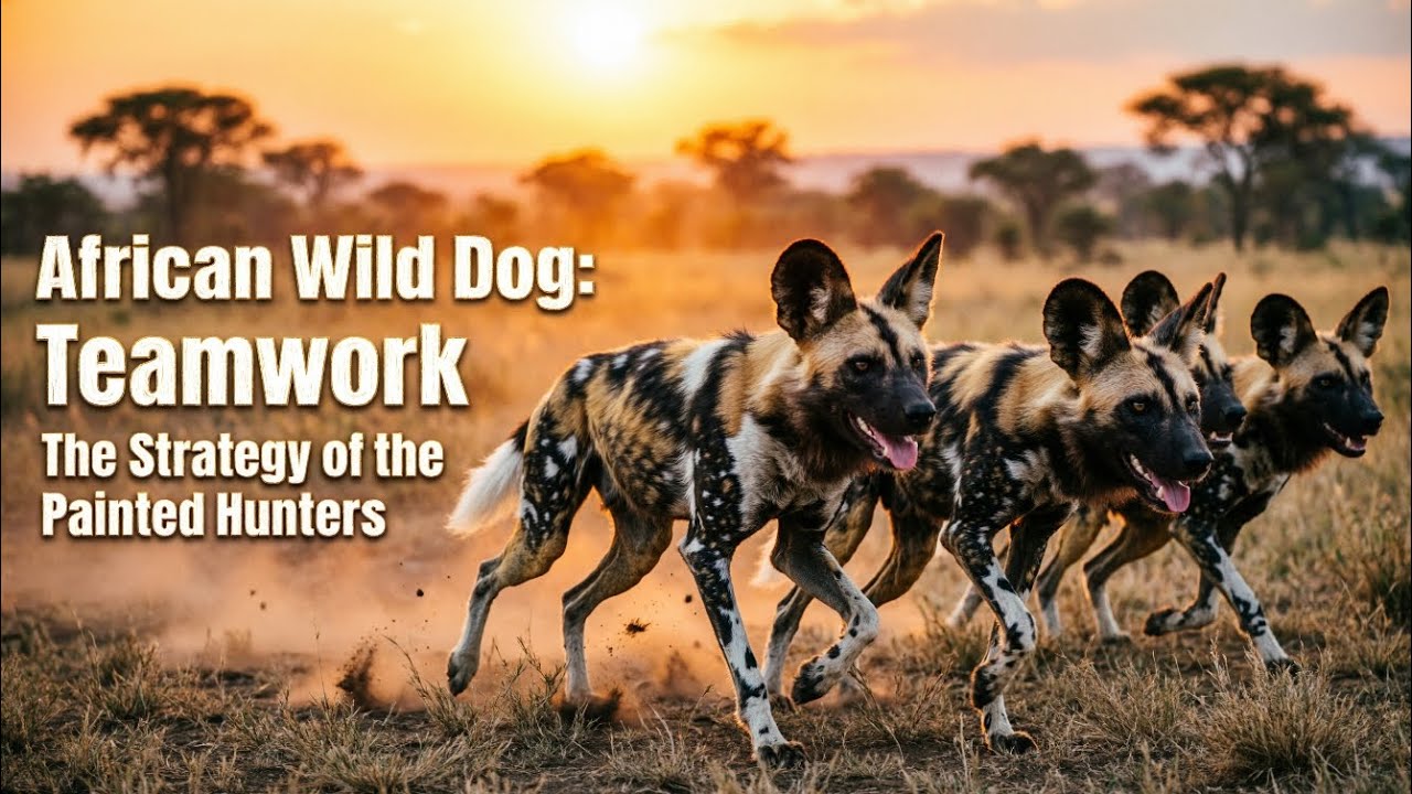 🐕🔥 African Wild Dog: Teamwork | The Strategy of the Painted Hunters.