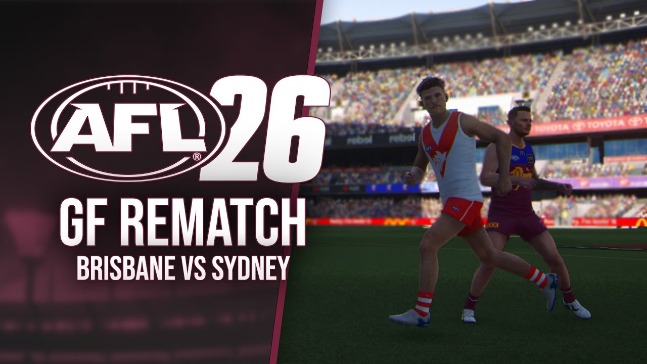 Финальный матч-реванш на AFL 26!! — Брисбен против Сиднея (без комментариев HD)