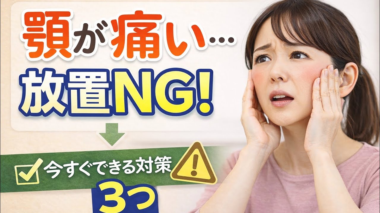 【顎が痛い…それ放置NG！】噛みしめ・ストレスが原因かも？