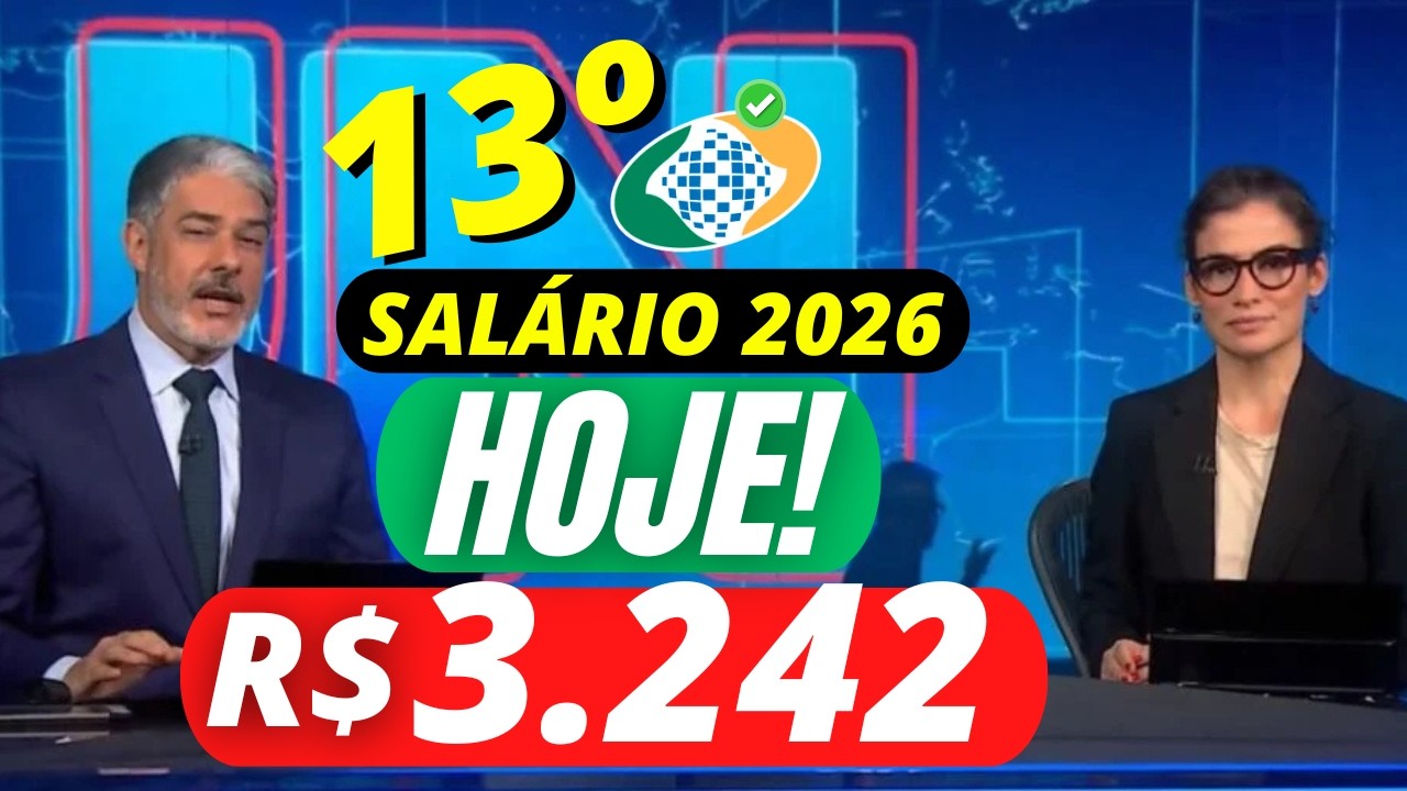 INSS: 1&ordf; PARCELA do 13&ordm; SAL&Aacute;RIO para os APOSENTADOS - CALEND&Aacute;RIO INSS 2026 - VEJA DATAS e VALORES