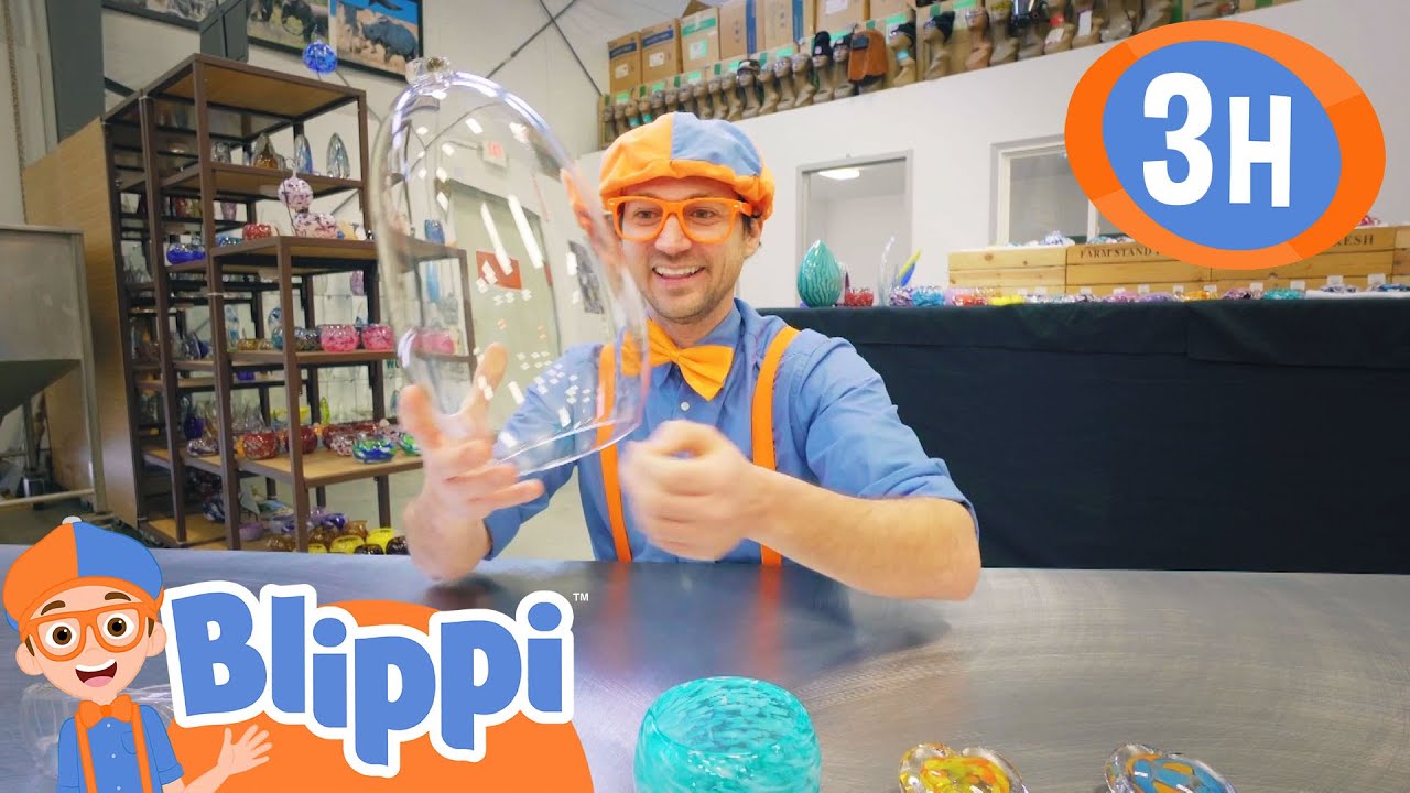Blippi’s Glassblowing Adventure + More | Blippi Videos for Kids  | Moonbug Kids - Back to School