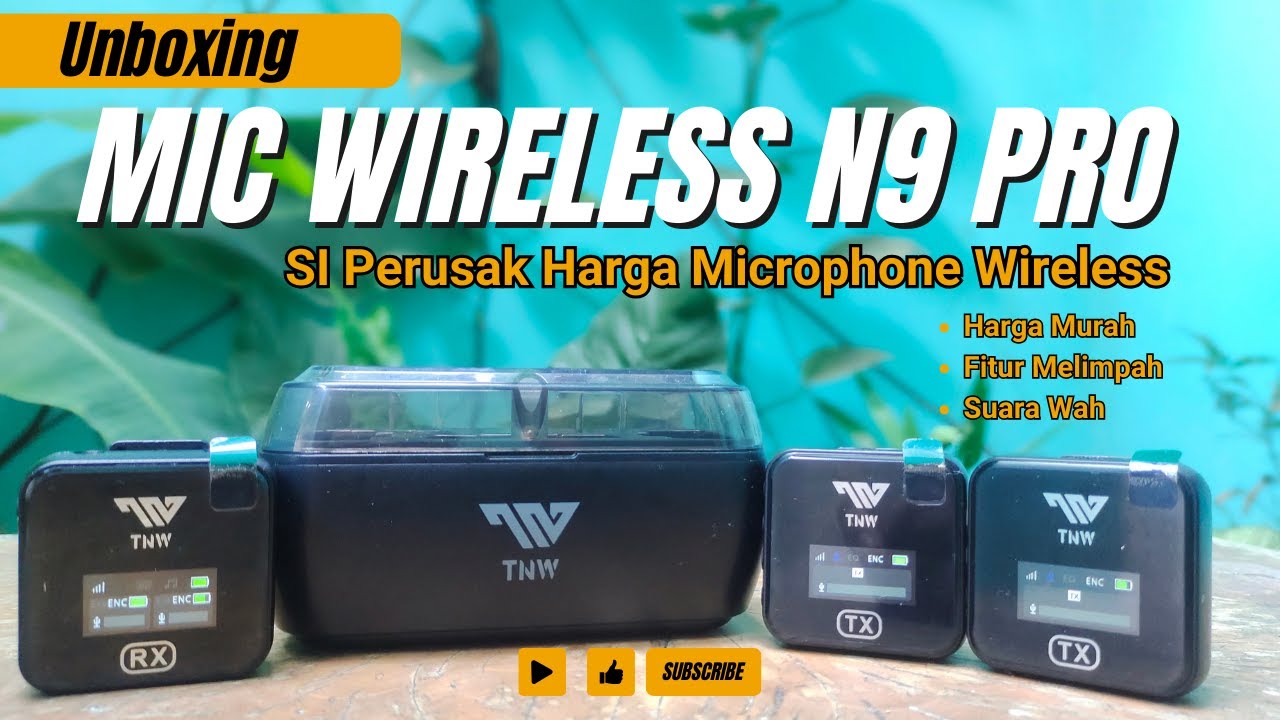 UNBOXING MIC WIRELESS TNW N9 PRO - Harga Murah FITUR Melimpah!!!