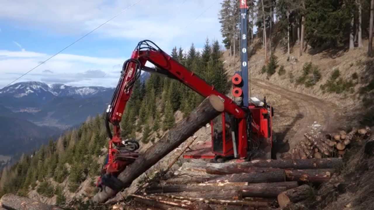 TST 60H on a TST 800 Yarder - The Super Tower ᴴᴰ