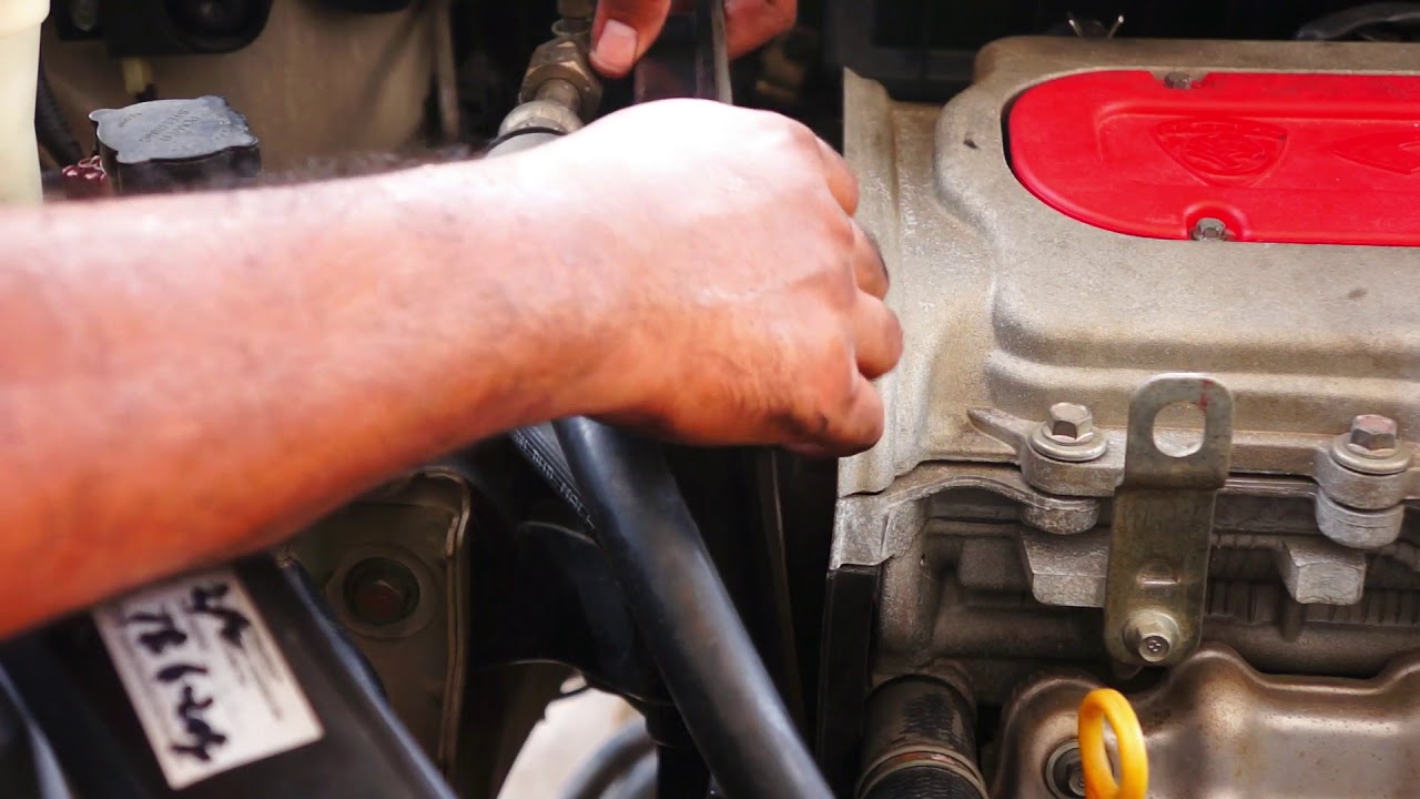 cara nak buka cover timing belt enjin campro