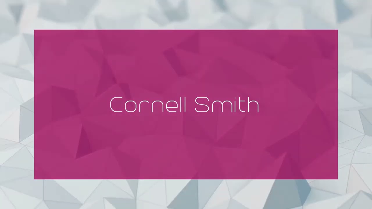 Cornell Smith - appearance