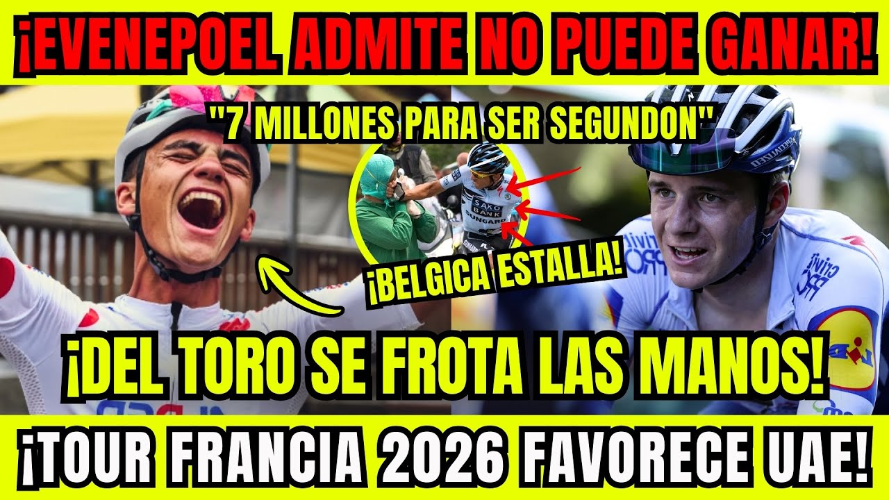 ¡ISAAC DEL TORO DESTROZA A EVENEPOEL! | ¡BÉLGICA ESTALLA! | "COBRA 7M Y SE RINDE TOUR FRANCIA 2026"