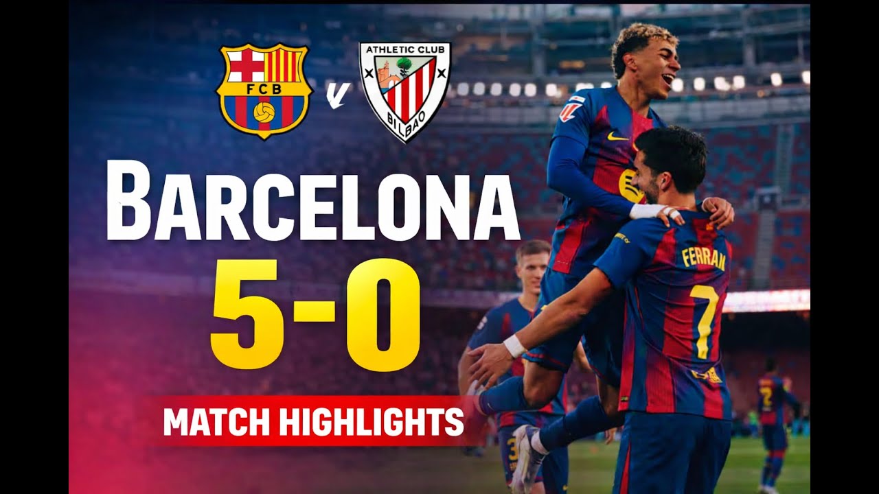 FC BARCELONA vs ATHLETIC CLUB LaLiga SuperCup All Goals and Football Highlights