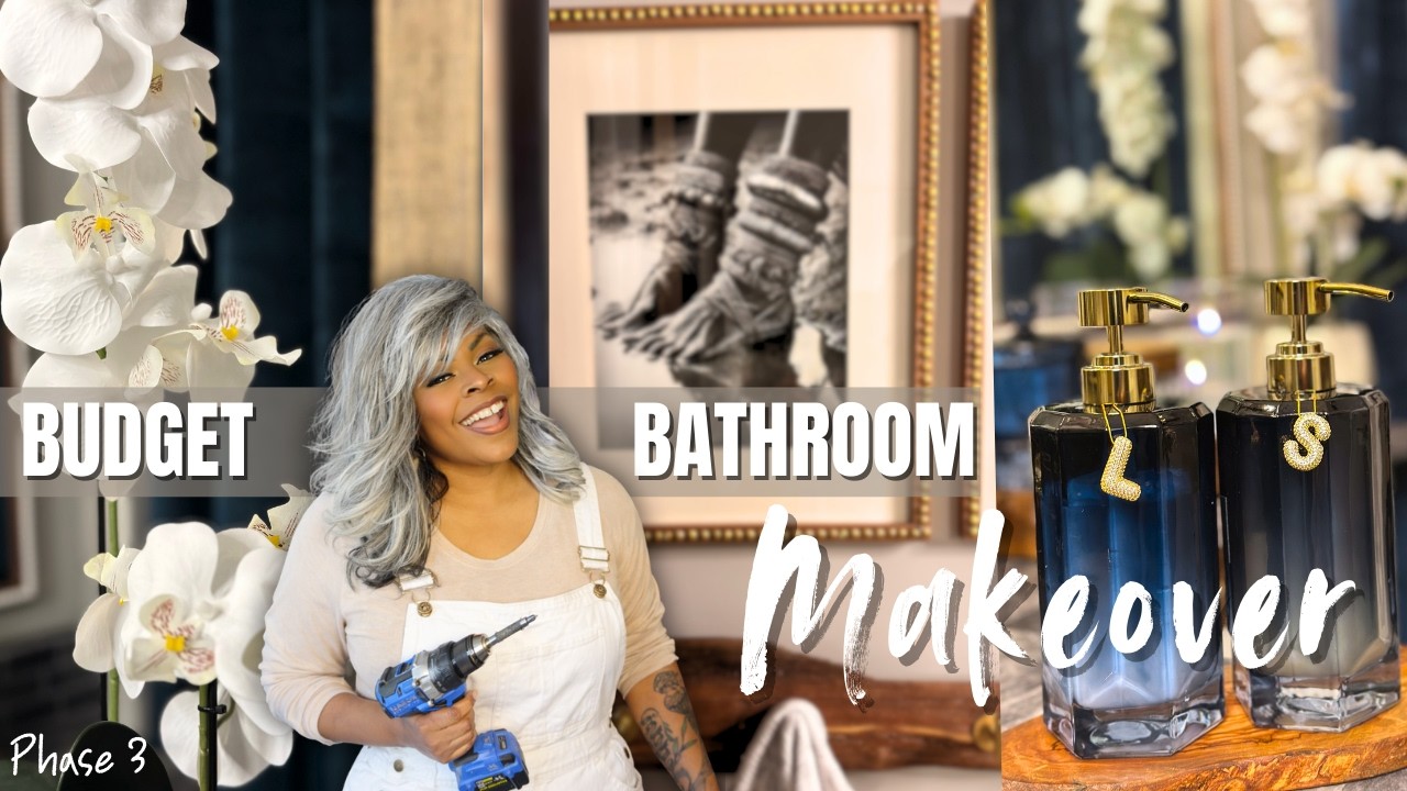 Boring Rental Bathrooms Look EXPENSIVE For Less than $500 | Budget Makeover Pt. 3