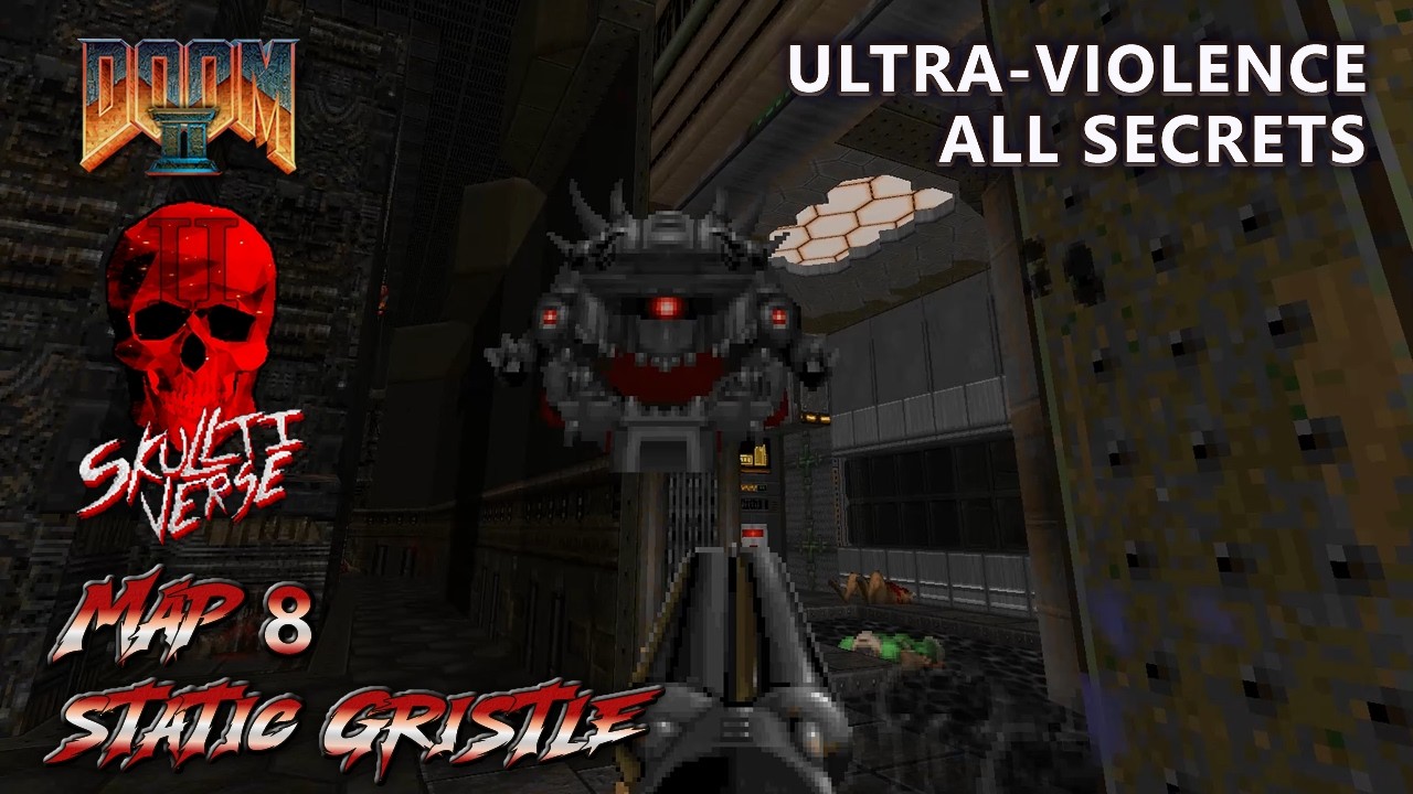 Doom 2 - Skulltiverse II - Map 8 - Ultra-Violence - All Secrets