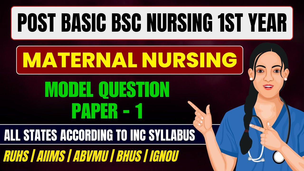 Post Basic Bsc Nursing Maternal Nursing Question Paper 2025 // PB Bsc Nursing 1st Year