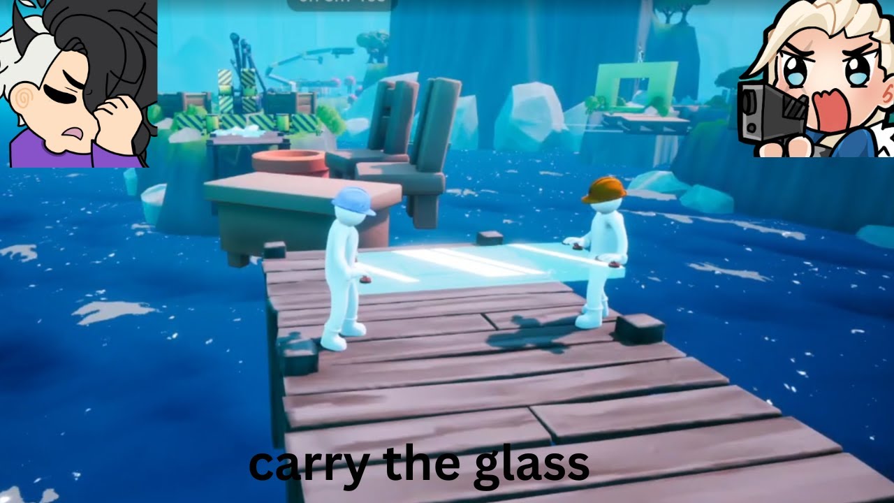 2 idiots play carry the glass