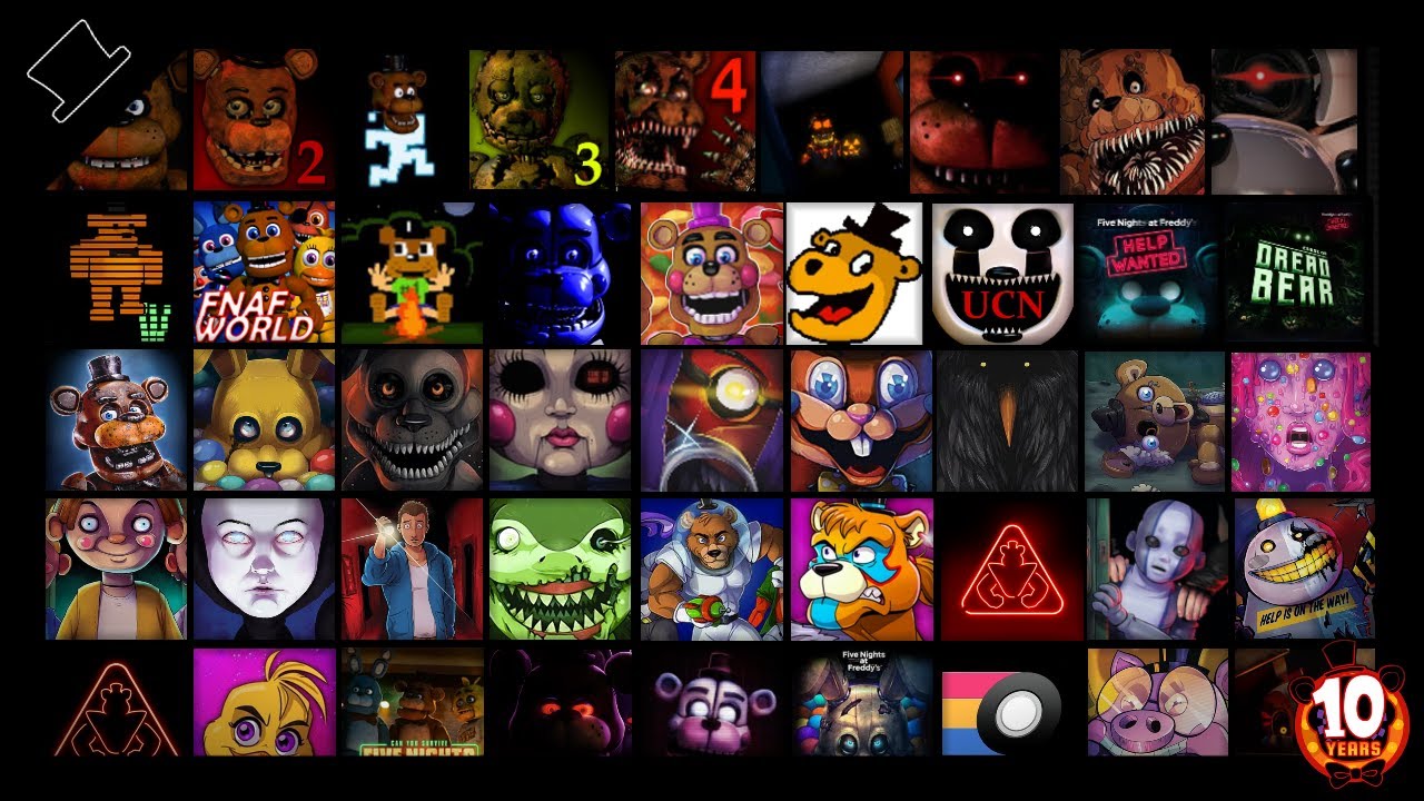 Five Nights at Freddy's (Games, Books, Movie & Toys) - ALL TRAILERS + Extras (FNAF 10th Anniversary)