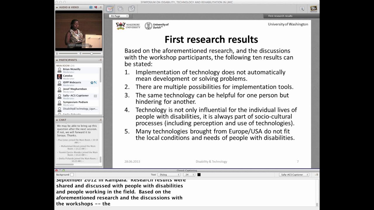 Disability & Technology: Insights in an international and interdisciplinary research project