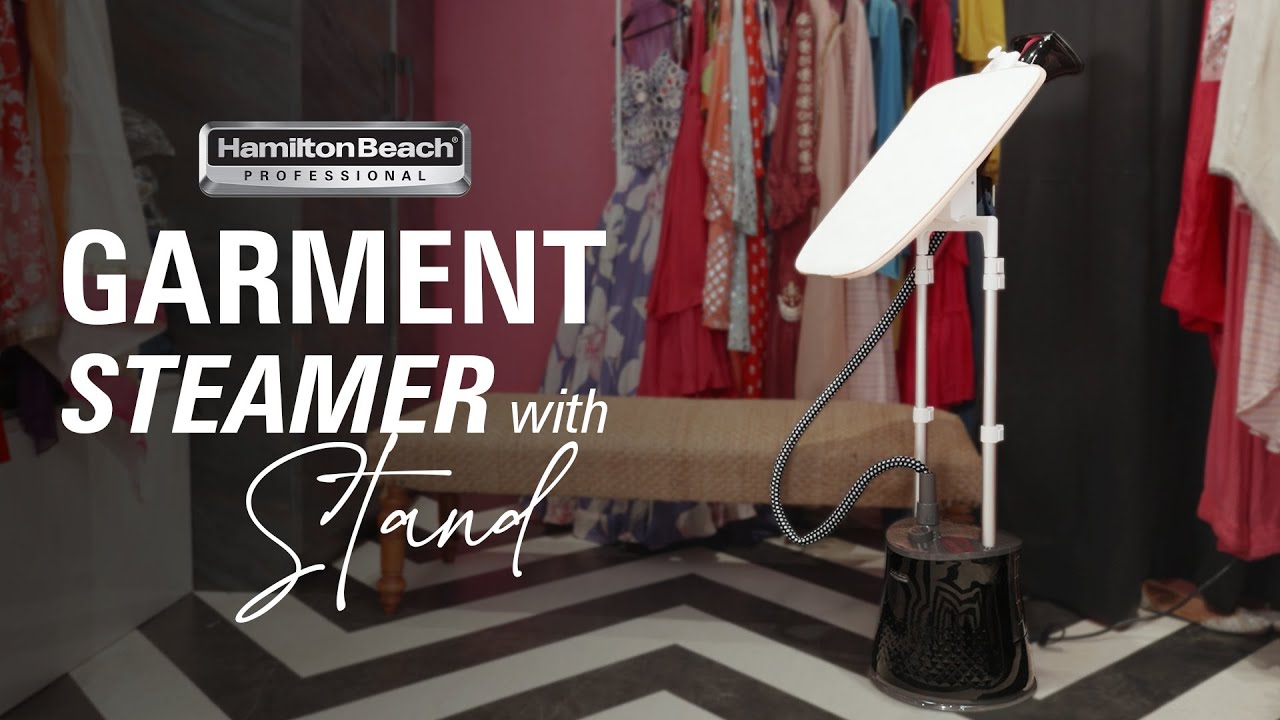 Hamilton Beach Stand Garment Steamer – Best Steamer with Stand for Effortless Wrinkle Removal