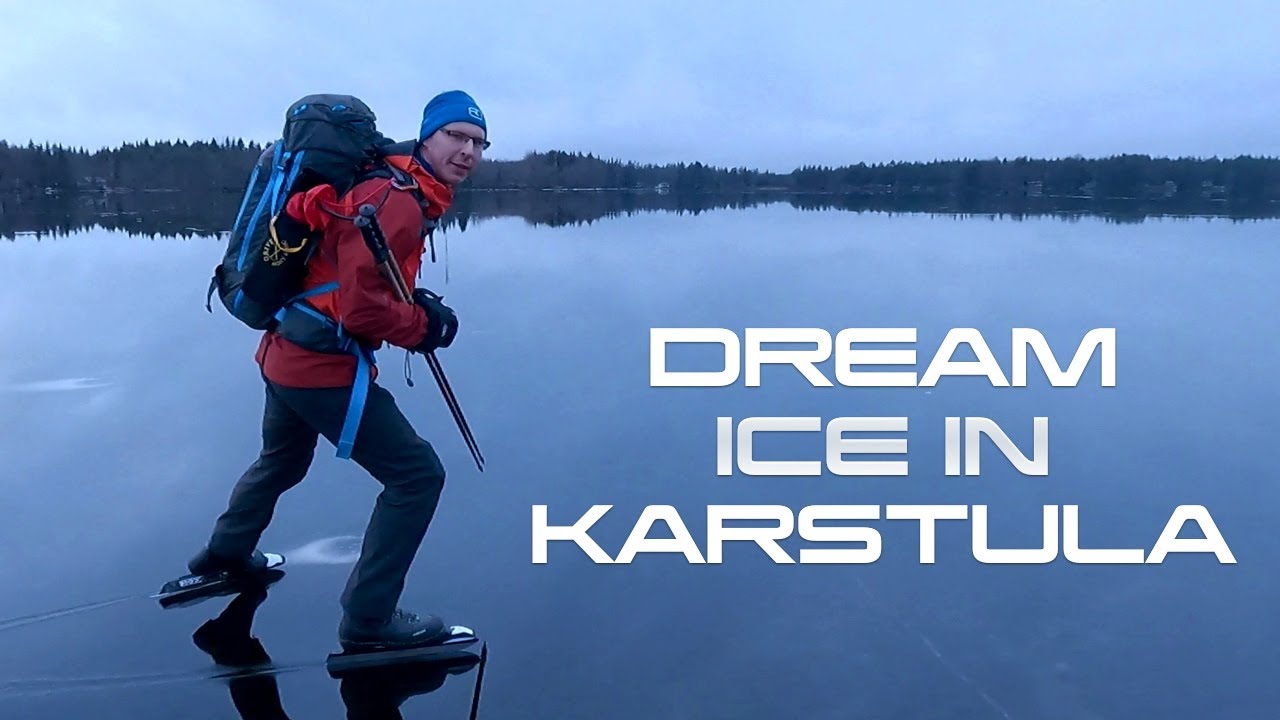 Nordic skating on dream ice in Karstula
