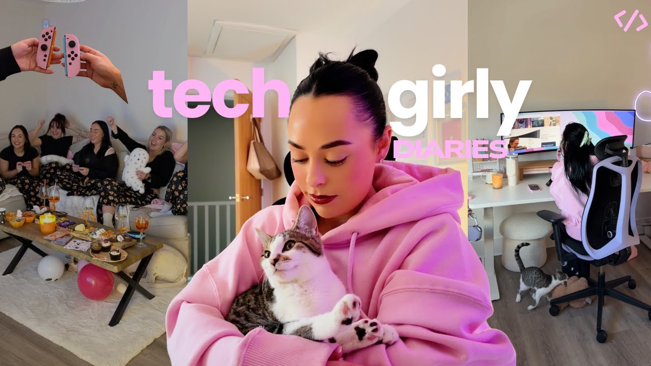 Дневники Tech Girl: биоинформатика, вечер игр для девочек, сборка тыквенной клавиатуры 🎃💻🎀, эпизод 6