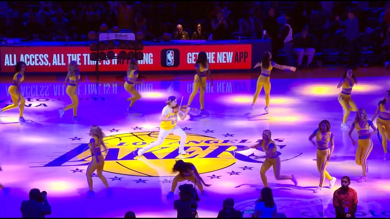Doja Cat - Vegas - Hound Dog - Giovanni Mazza Violin - LA Lakers Halftime - Laker Girls 2023