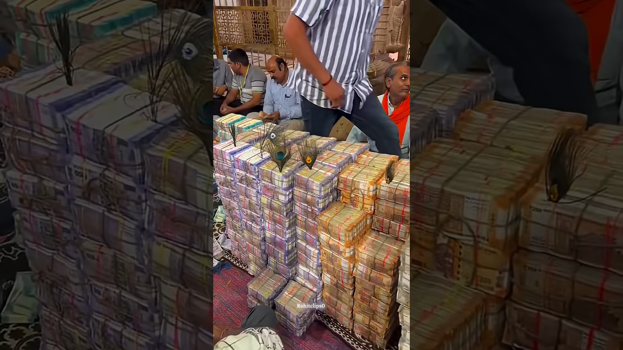 Hanuman temple receives donations worth crores #viralvideo #shorts