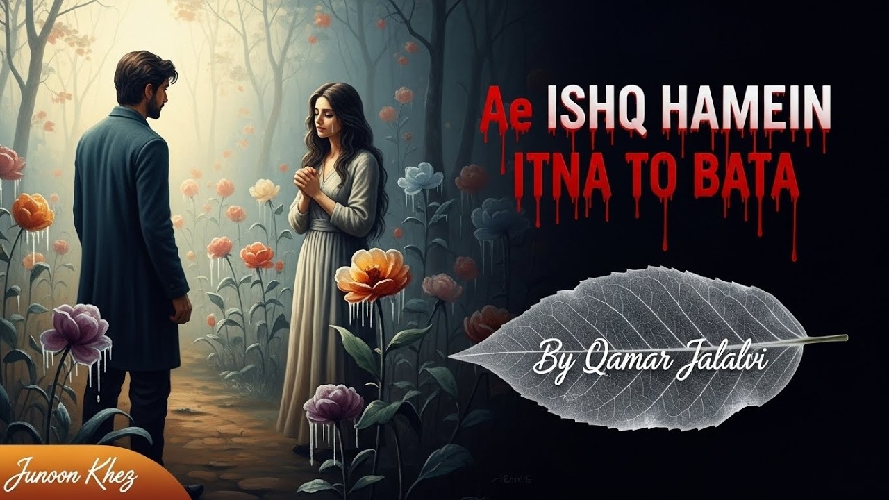 Ae Ishq Hamein Itna To Bta | Qamar Jalalvi #urdupoetry #music #viralvideo #shayari #poetry #ishq