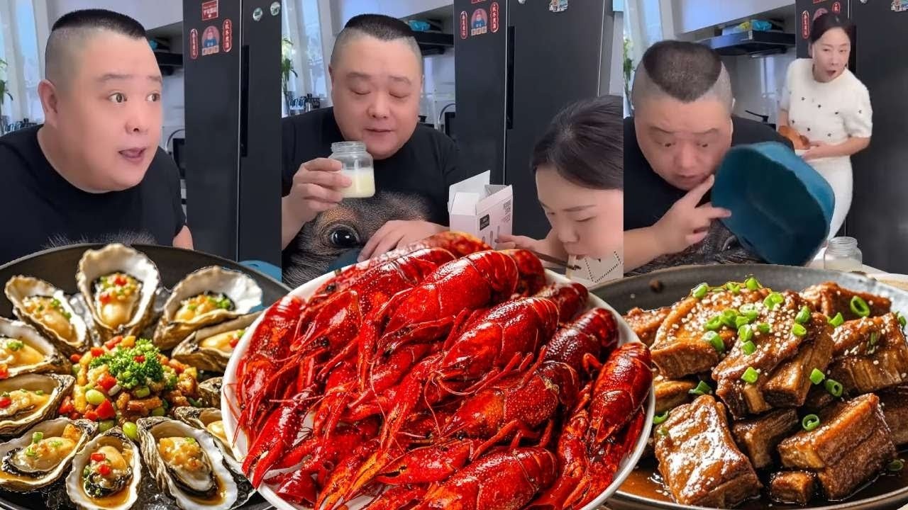 Ông chồng ngốc nghếch muốn ăn gà quay lén nhưng lại biến thành bánh bao hấp, tức giận khóc thét