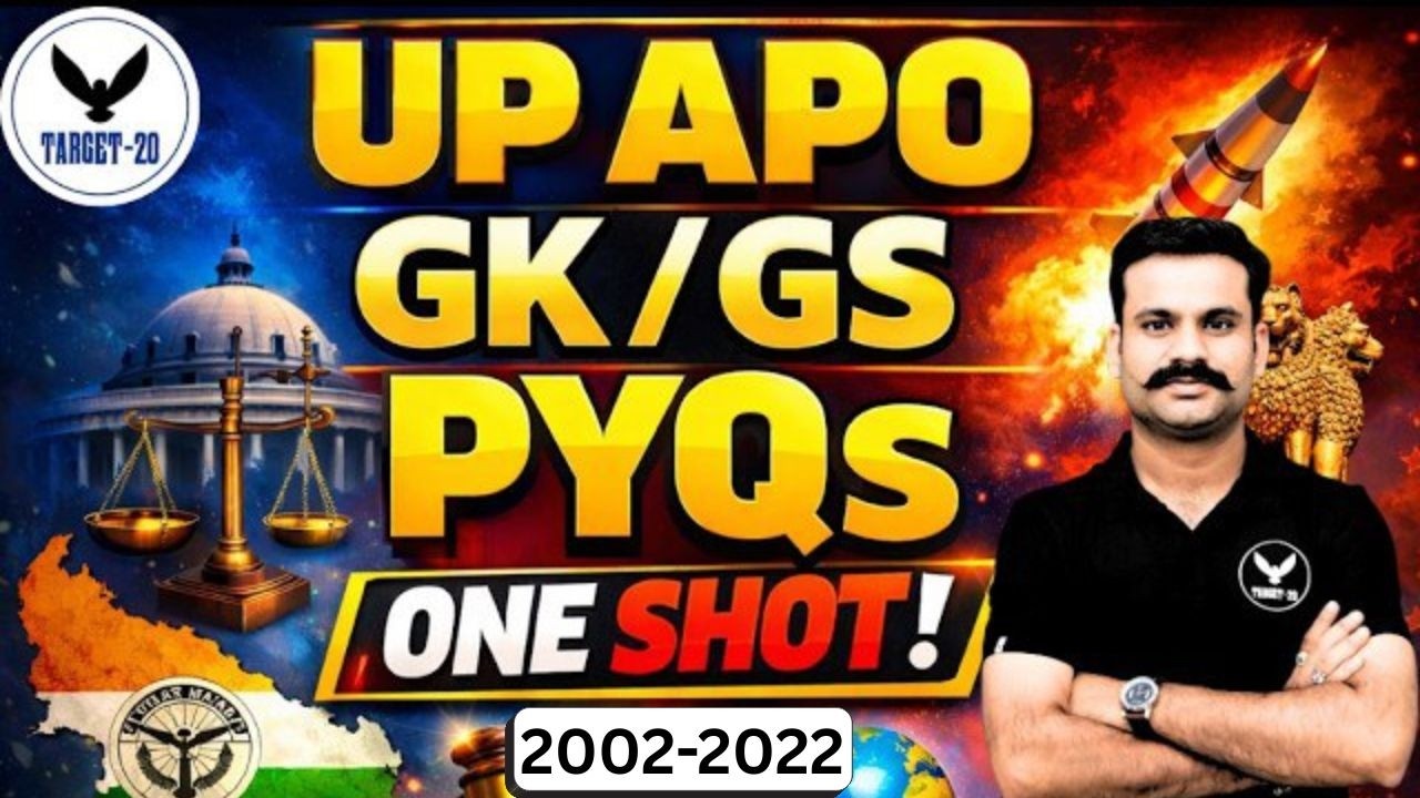UP APO GK/GS PYQs 2002 To 2022 | One Shot Revision  All Previous Year Questions Explained #upapo
