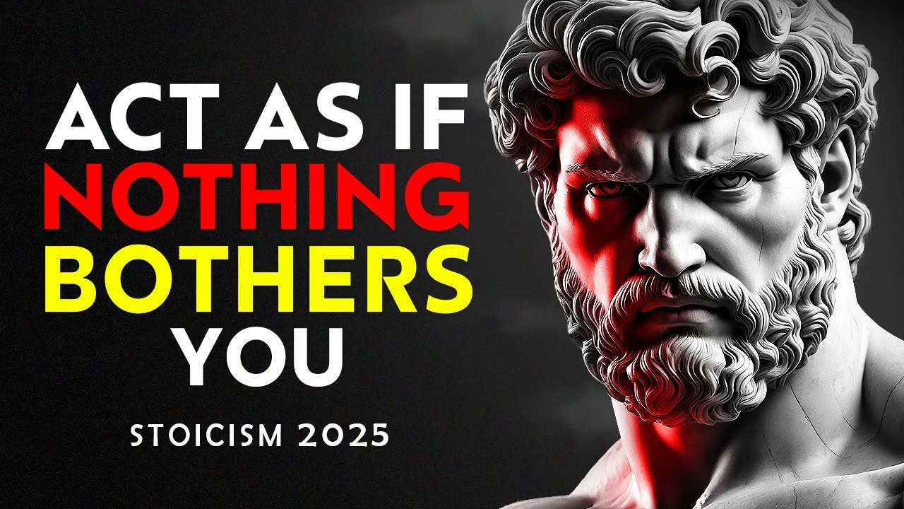 ACT AS IF NOTHING BOTHERS YOU | This is very POWERFUL | Epictetus (Stoicism)