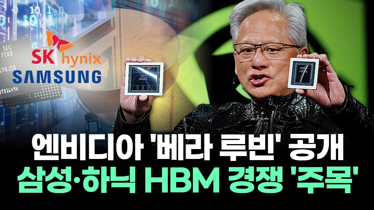 엔비디아 '베라 루빈' 공개 삼성전자·SK하이닉스 HBM 경쟁 '주목'