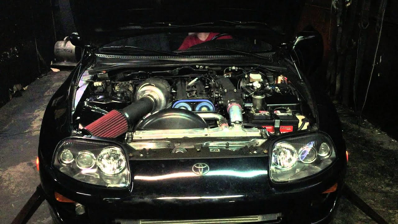 Megasquirt 3 supra with Borg Warner s366 dyno.  850whp.