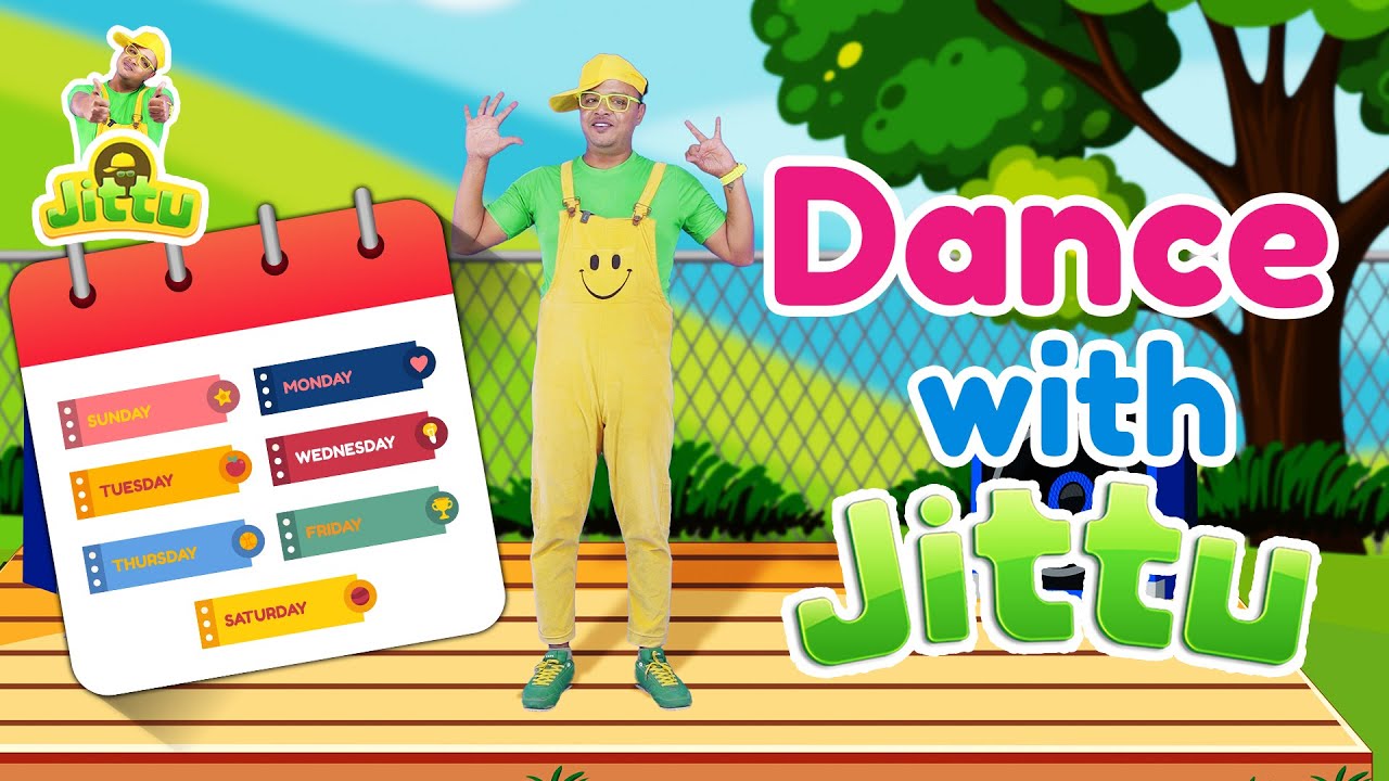 Days of the week | Dance with the Days | Learn with JITTU #daysoftheweek #edutainment #kidsvideos